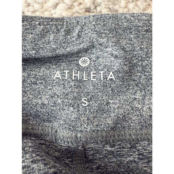 Athleta Size S Cropped Stretch Flat Front Legging Gray Pants Pull On Casual - Picture 8 of 11